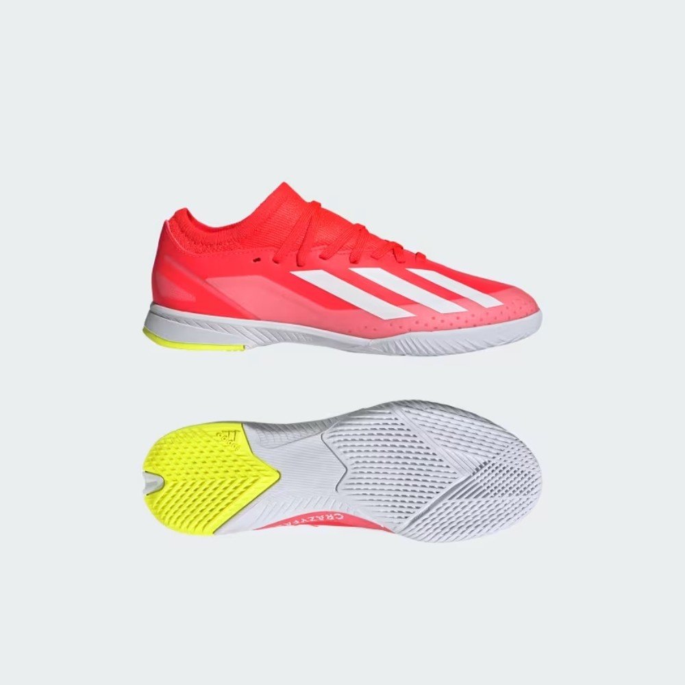 Chuteira Futsal JR Adidas X Crazyfast League - Laranja - KellesNet