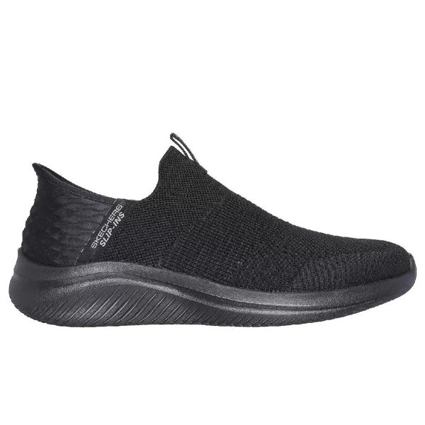 Tênis Masculino Skechers Ultra Flex Smooth Sem Cadarço Preto