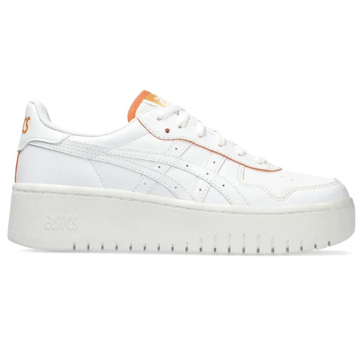 Tênis Feminino Asics Japan S PF - Branco/Laranja - KellesNet