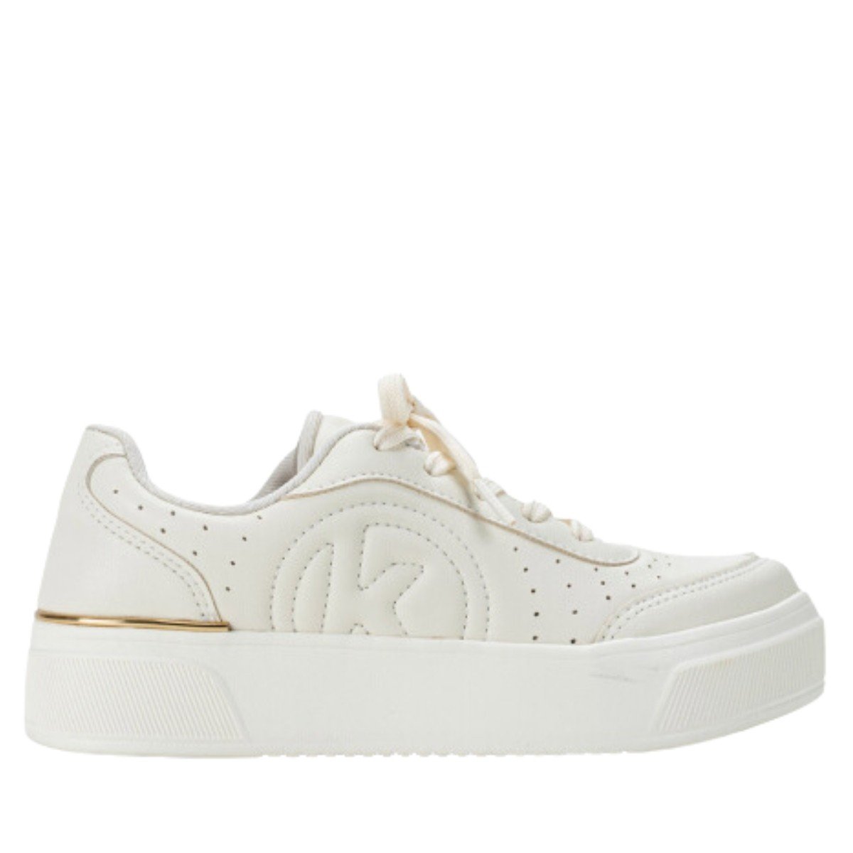 Tênis Casual Feminino Almeria Cream Kolosh Bege KellesNet