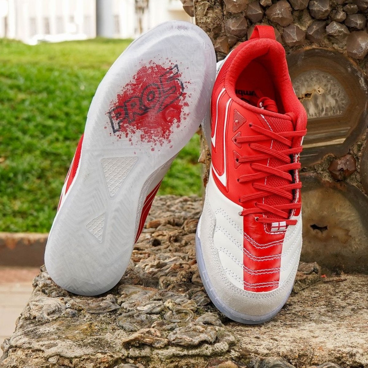Chuteira Futsal Pro 5 Bump England - Branco - KellesNet