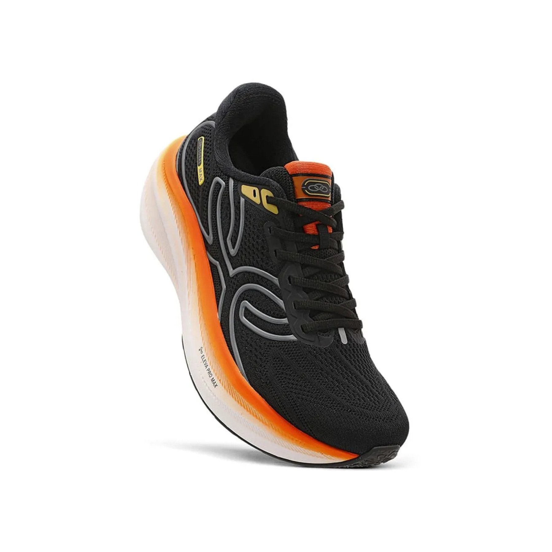 Tênis Masculino Olympikus Corre Max - Preto/Laranja - KellesNet