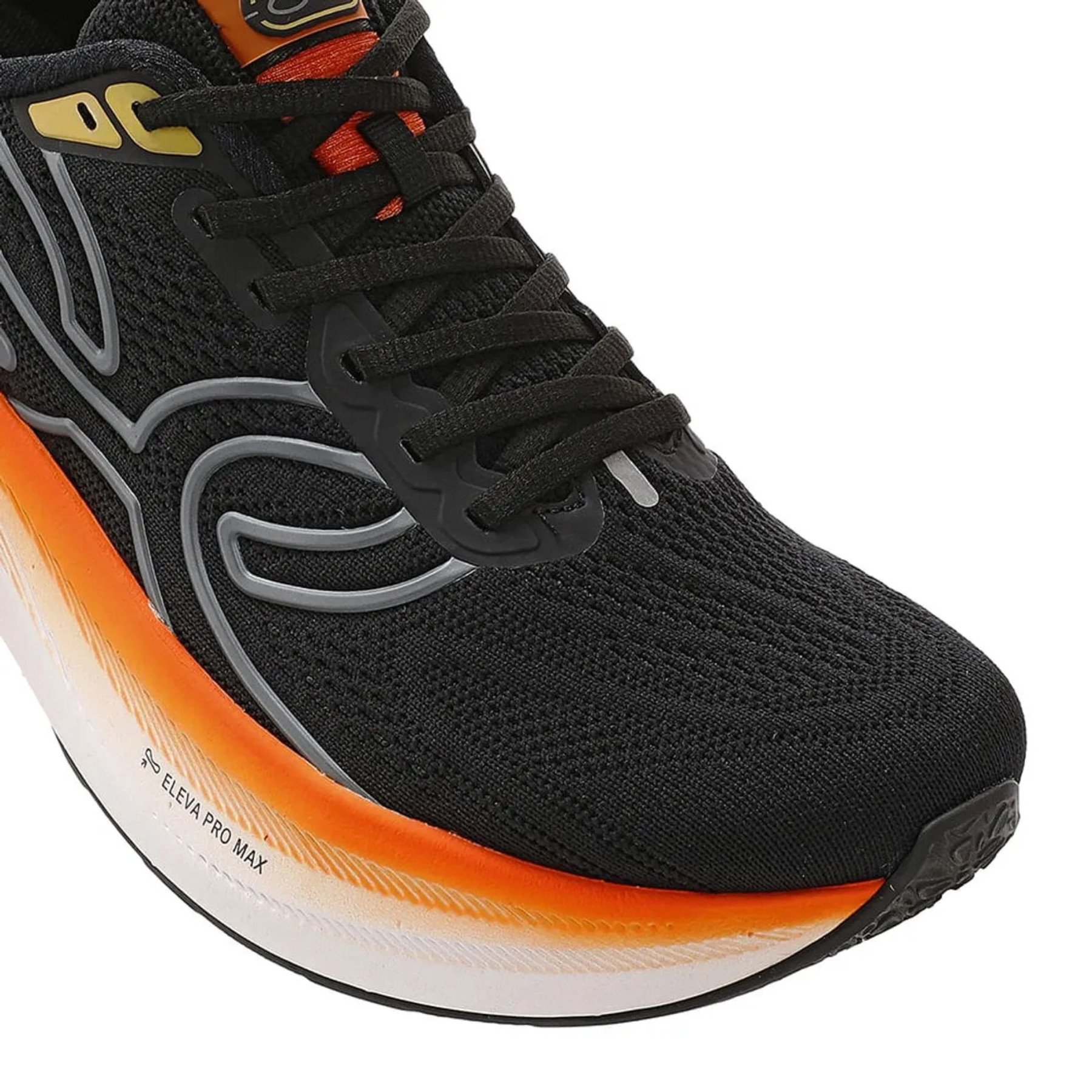 Tênis Masculino Olympikus Corre Max - Preto/Laranja - KellesNet