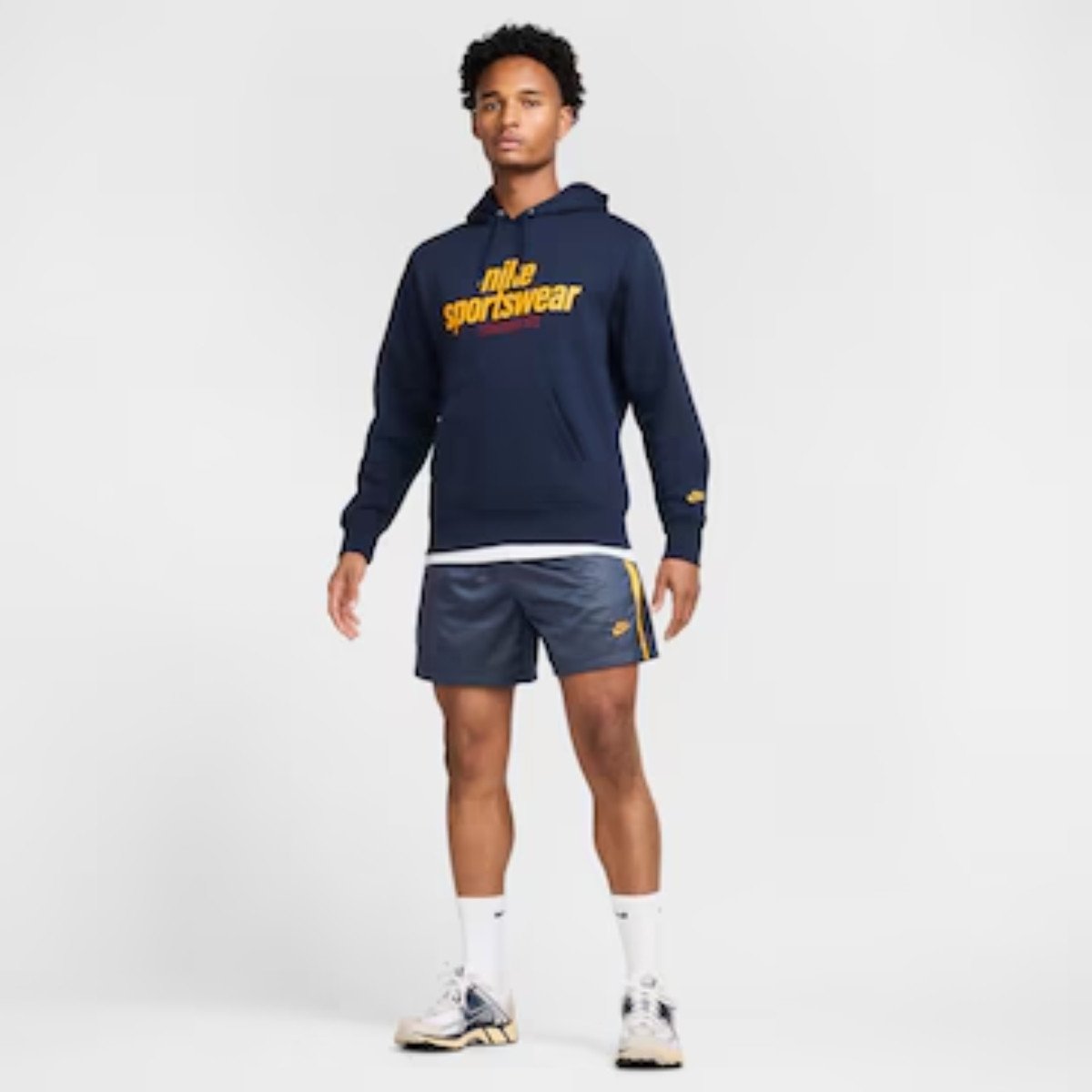 Blusão Nike Sportswear Club GFX Masculino - Azul - KellesNet