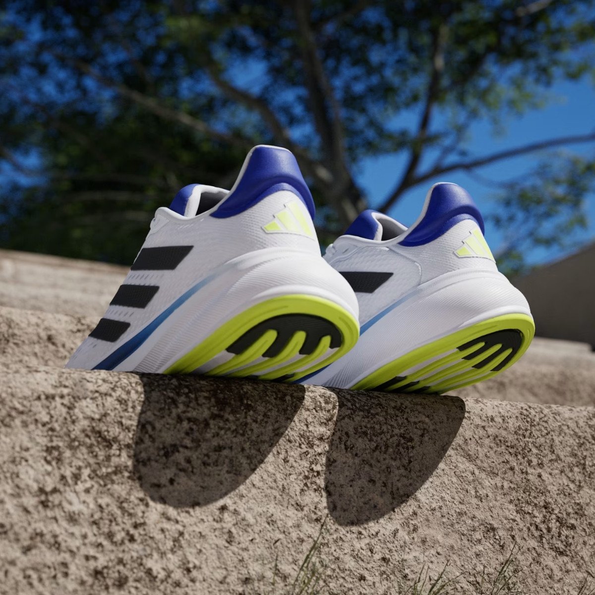 Tênis Masculino Response Super Adidas - Branco/Azul - KellesNet