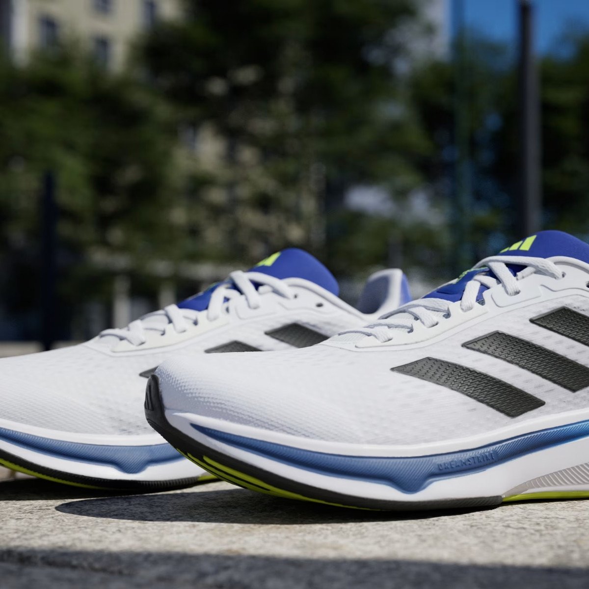 Tênis Masculino Response Super Adidas - Branco/Azul - KellesNet