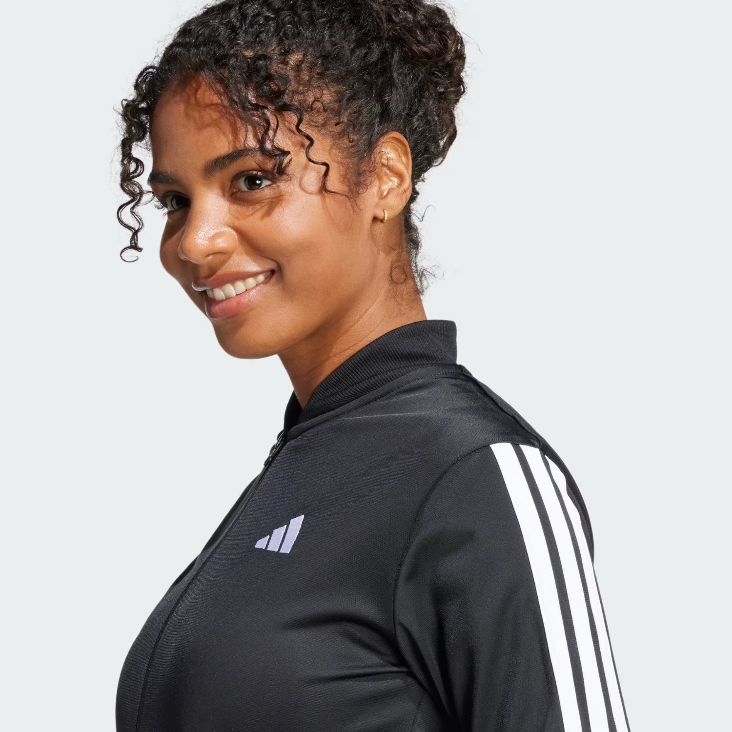 Agasalho Feminino Adidas Essentials 3 Listras - Preto - KellesNet