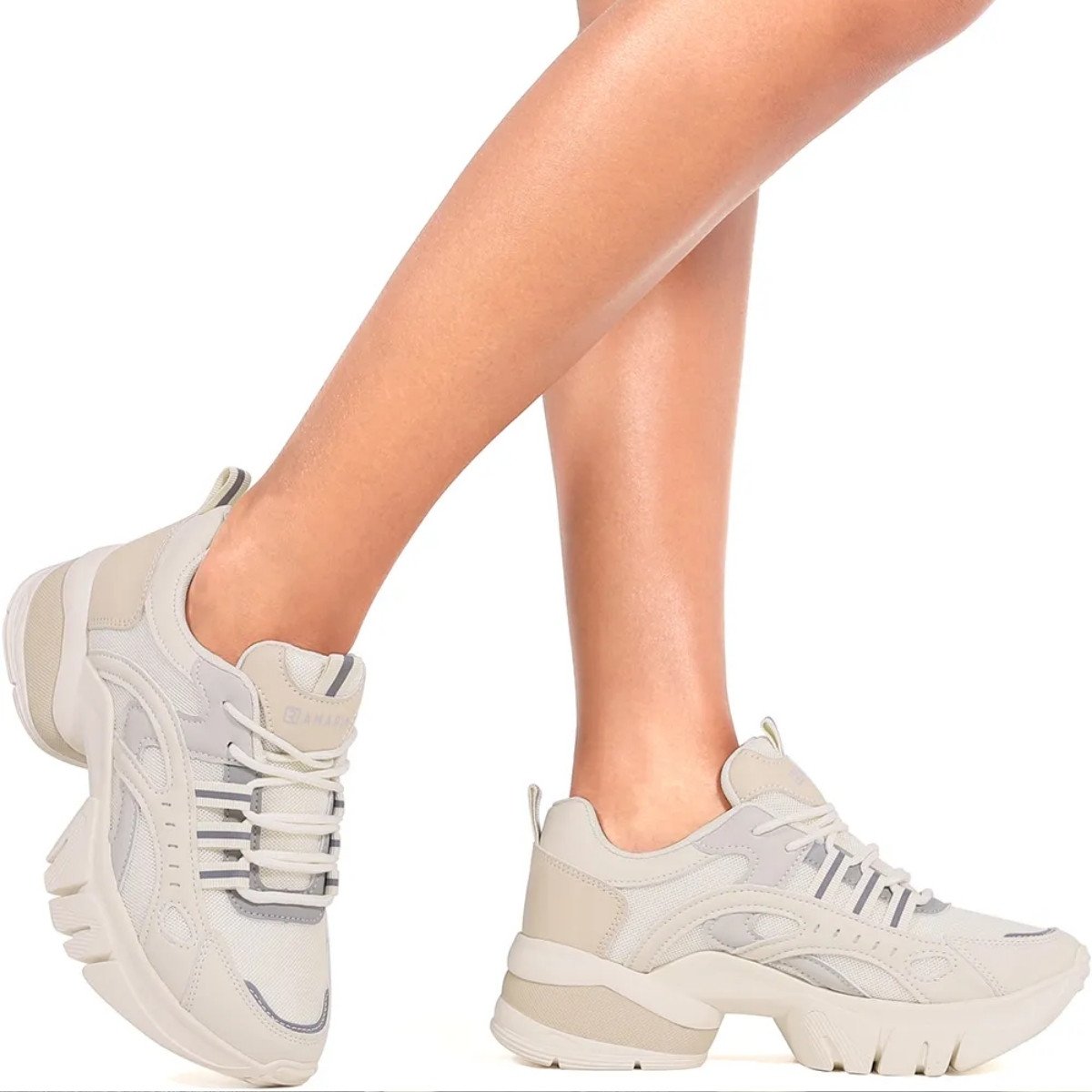Tênis Feminino Moda 2480231-0006 Ramarim - Branco Off - KellesNet