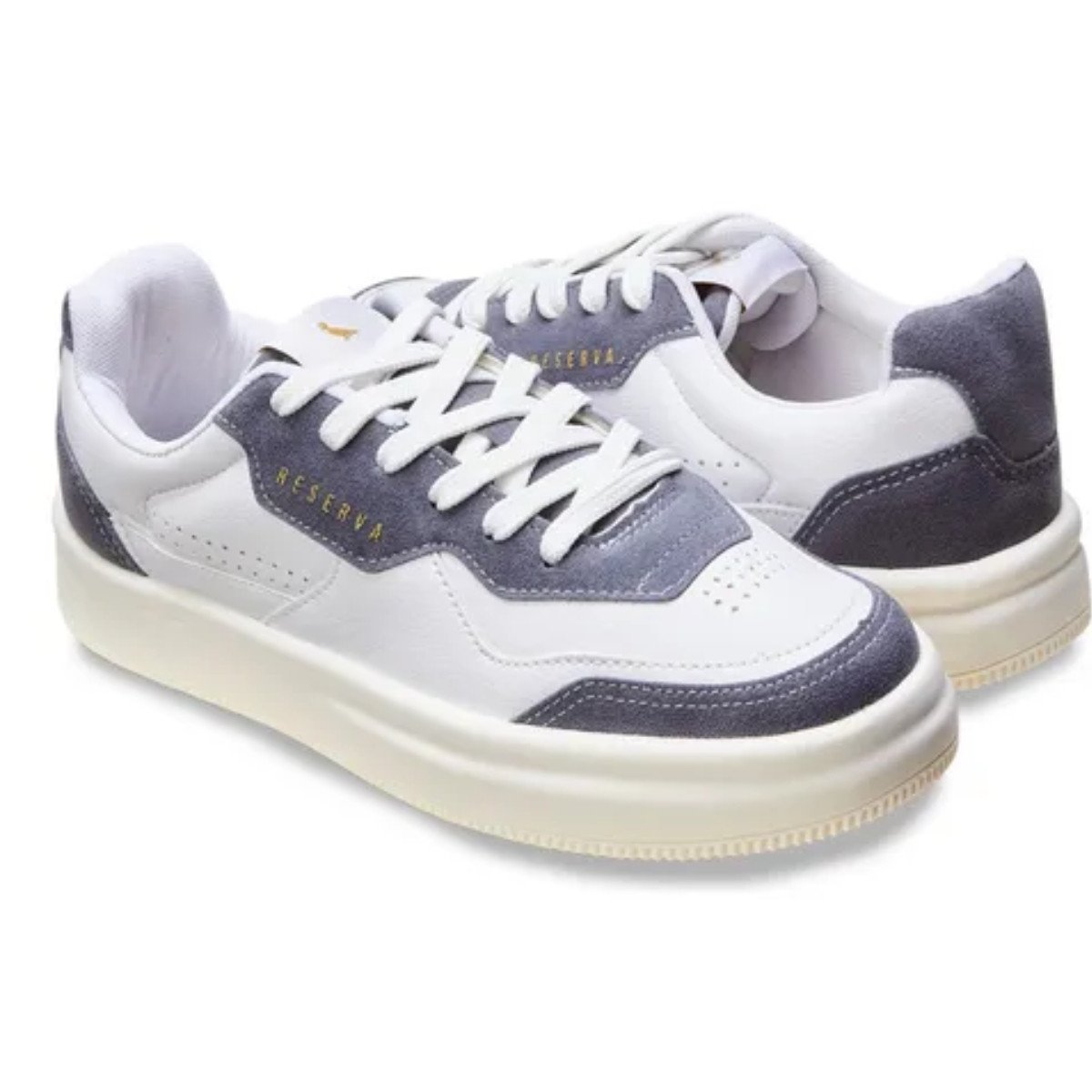 さんざえS3925 1/43 Spirit 101 Test Brazil Tênis Masculino Troy Casual Reserva - Branco/Azul - KellesNet