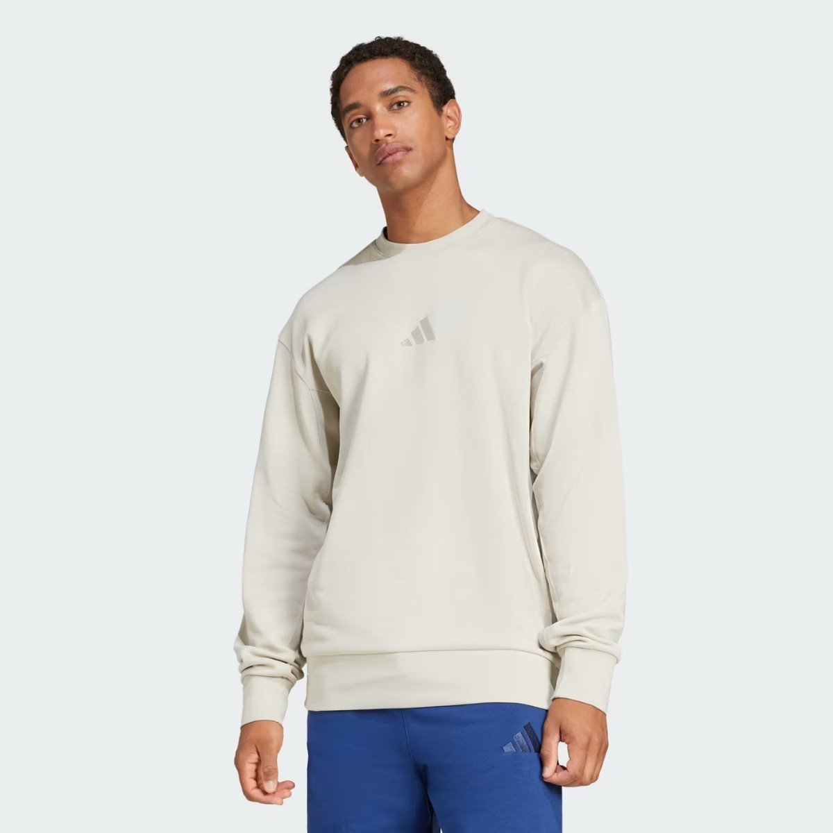 Moletom Masculino All SZN Adidas - Bege - KellesNet
