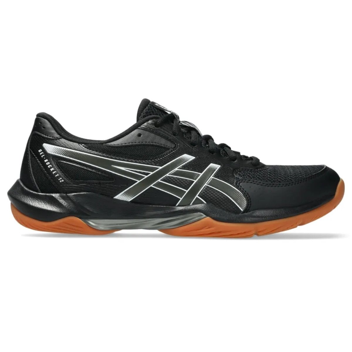 Tênis ASICS Gel-Rocket 12 - Masculino - Preto/Cinza - KellesNet