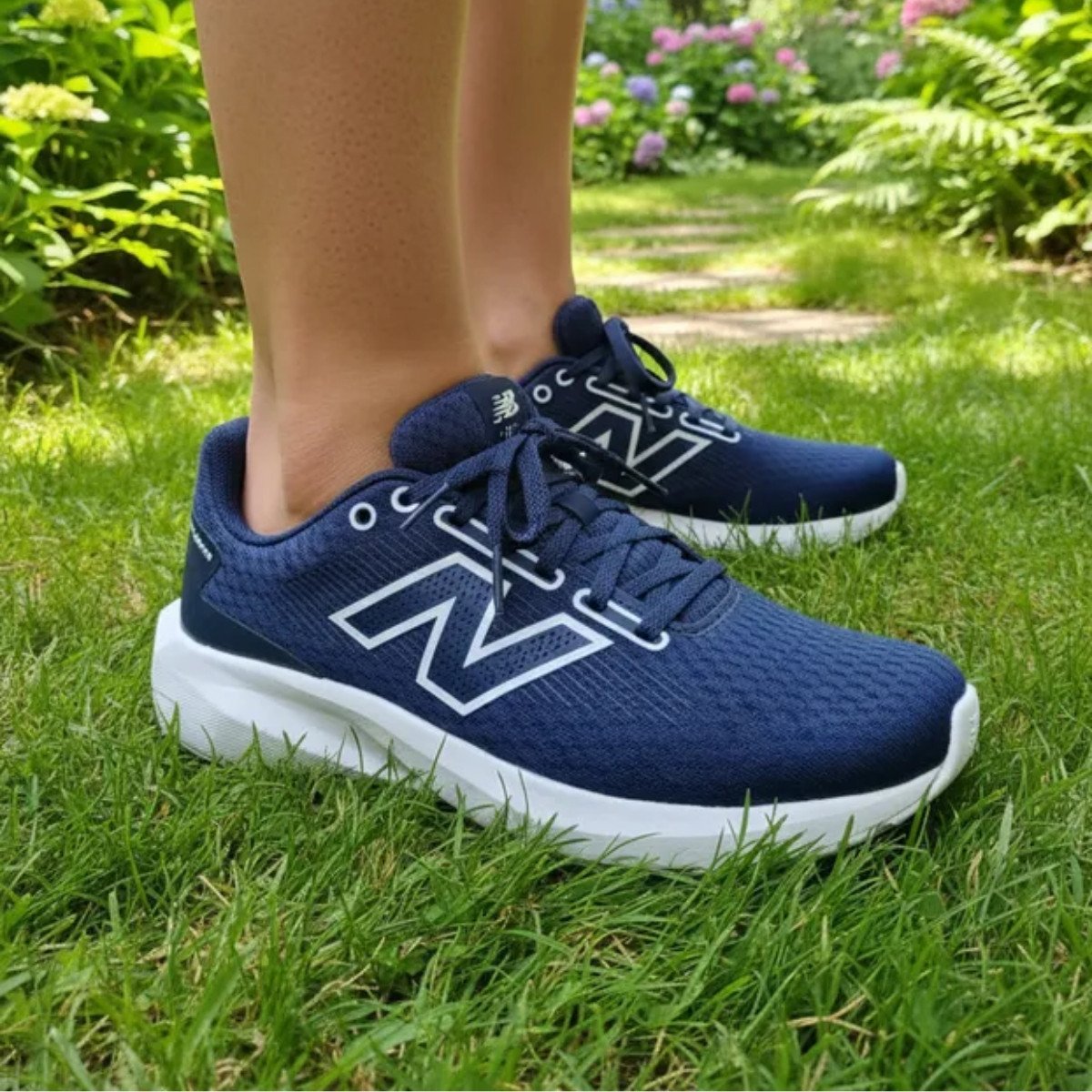 Tênis Masculino M413V3 Conforto New Balance - Azul/Branco