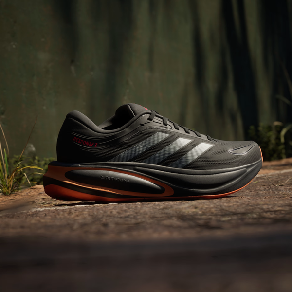 Tênis Masculino Adidas Response 2 - Preto/Laranja - KellesNet