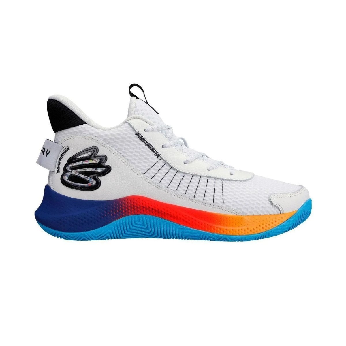 Tênis Masculino Basquete Under Armour Curry 327 - Branco/Multi