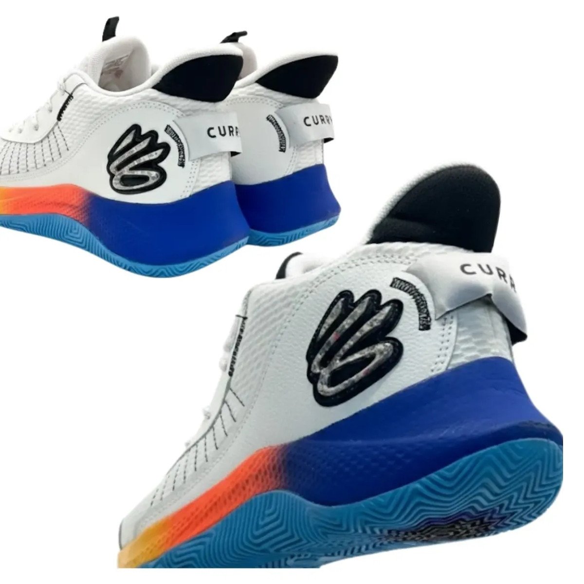Tênis Masculino Basquete Under Armour Curry 327 - Branco/Multi