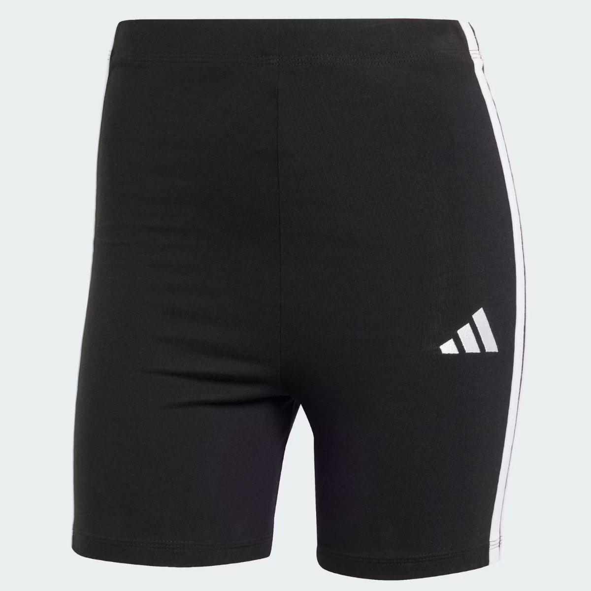 Shorts Feminino Adidas Biker Cós Alto Essentials Três Listras