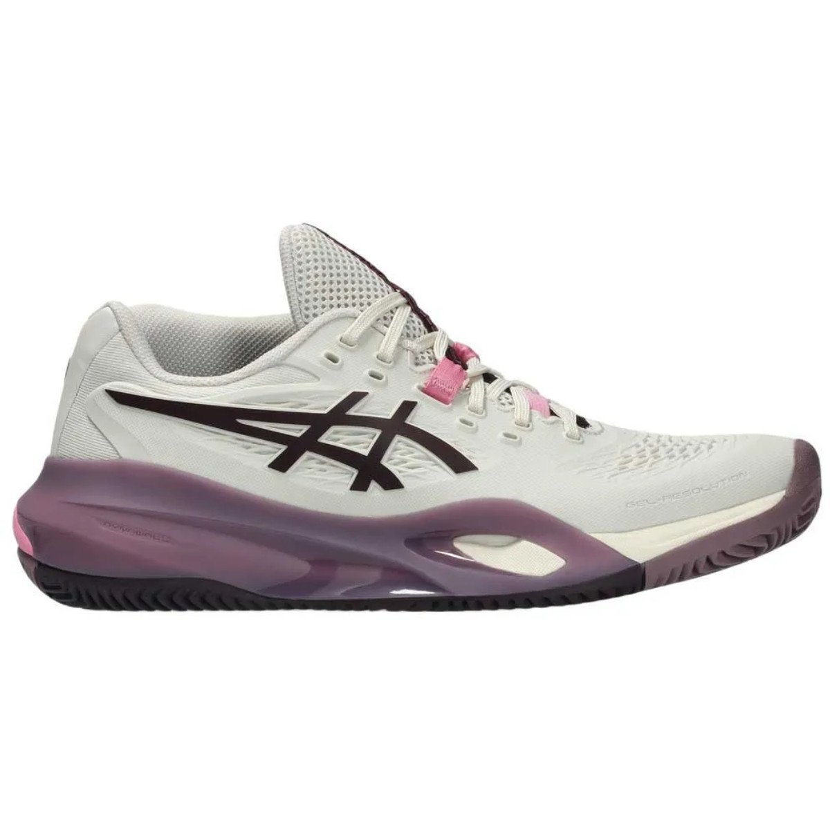Tênis Asics Saibro Gel-Resolution X - Branco / Roxo - Kellesnet