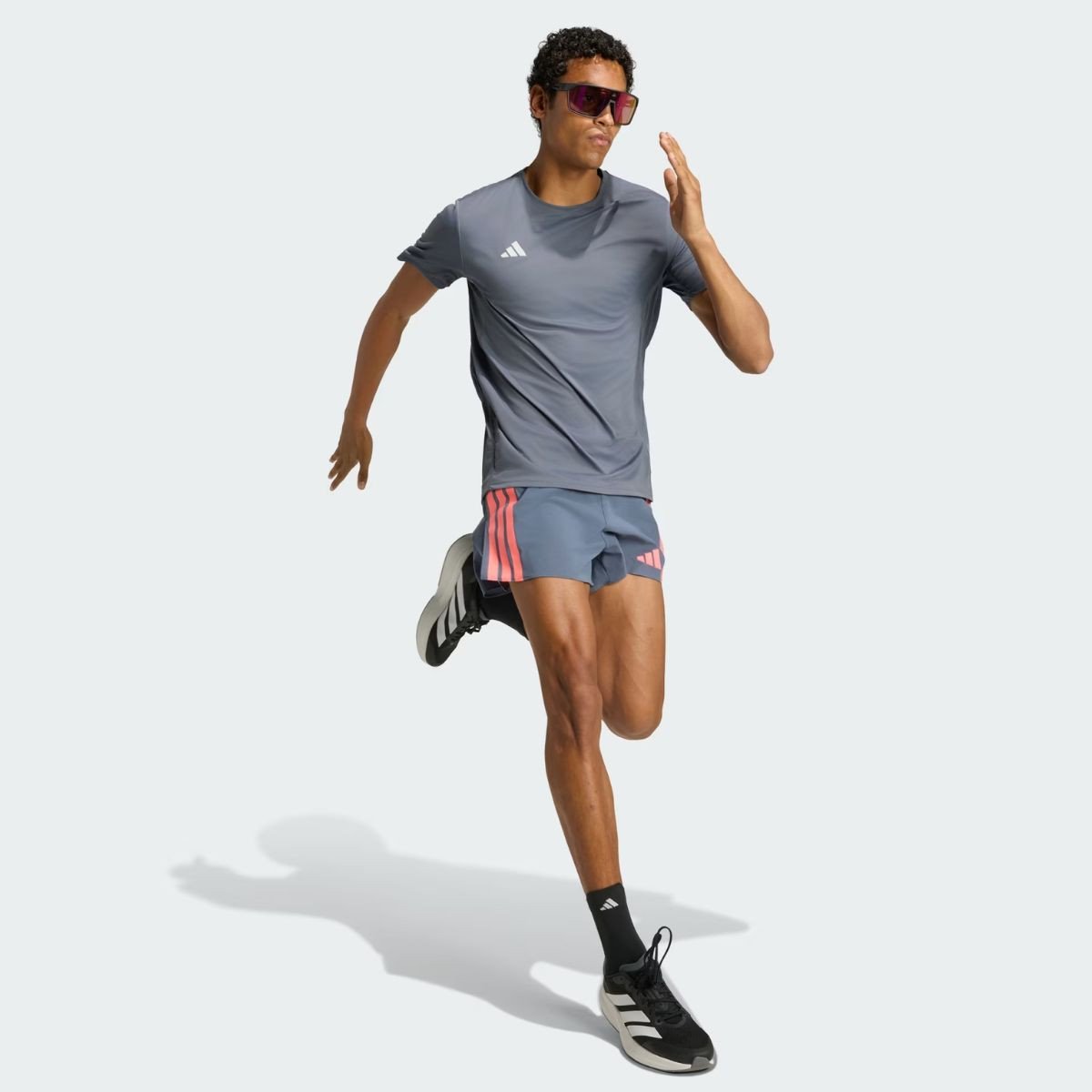 Camiseta Masculina Adidas Básica Dry-Fit - Cinza - Kellesnet