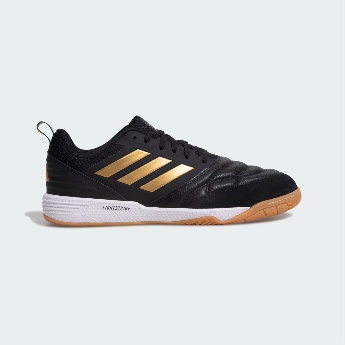 Chuteira Masculina Adidas Futsal Quadra - Preta/Dourada - Kellesnet!